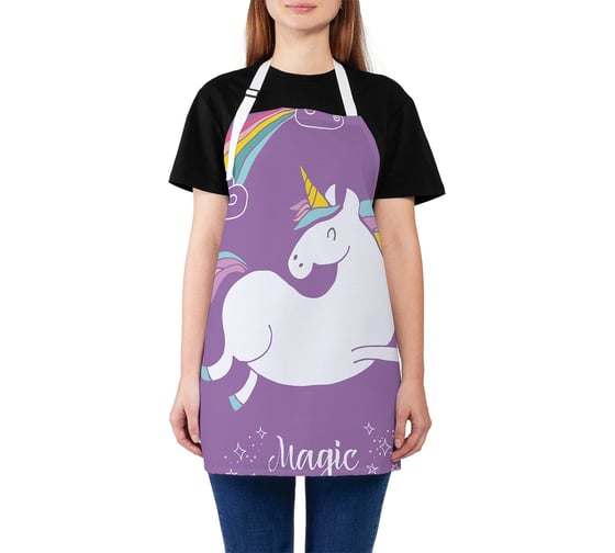 Изображение товара Кухонный фартук JOYARTY Магический единорог, универсальный размер для женщин и мужчин ap_19510