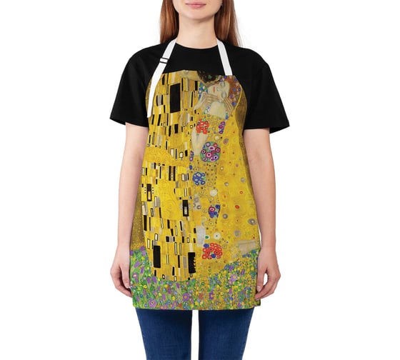 Изображение товара Кухонный фартук JOYARTY Густав Климт поцелуй, универсальный размер для женщин и мужчин ap_4889