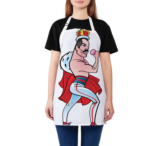 Изображение товара Кухонный фартук JOYARTY Фредди Меркьюри, универсальный размер для женщин и мужчин ap_78602