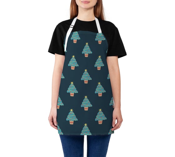 Изображение товара Кухонный фартук JOYARTY Поле из елок, универсальный размер для женщин и мужчин ap_419834