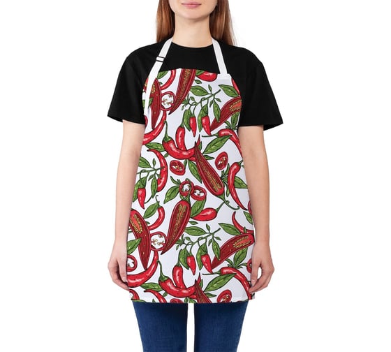 Изображение товара Кухонный фартук JOYARTY Острый перчик, универсальный размер для женщин и мужчин ap_378384