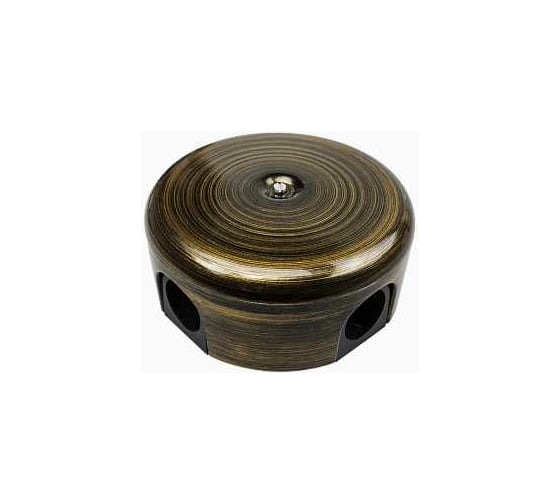 Изображение товара Распределительная коробка Bironi 110мм, пластик, цвет бронза (4 кабельных ввода в комплекте) B1-522-25-K