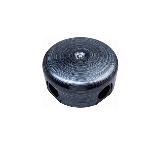 Изображение товара Распределительная коробка Bironi 78мм, пластик, серебряный век (4 кабельных ввода в комплекте) B1-521-11-K