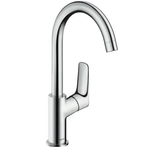 Изображение товара Смеситель для раковины Hansgrohe Logis 210 однорычажный, с поворотным изливом, без сливного набора 71131000 00054380
