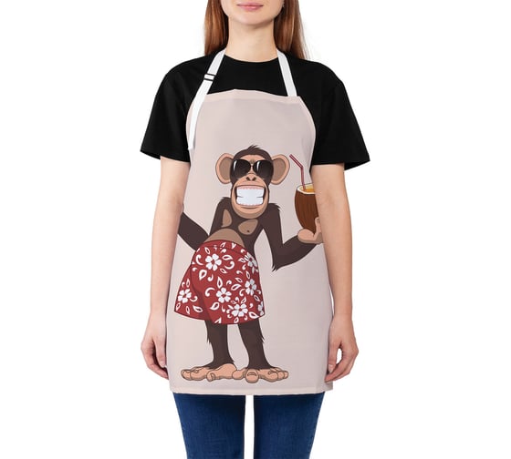 Изображение товара Кухонный фартук JOYARTY Умение отдохнуть, универсальный размер для женщин и мужчин ap_378533