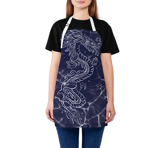 Изображение товара Кухонный фартук JOYARTY Китайский дракон, универсальный размер для женщин и мужчин ap_419770
