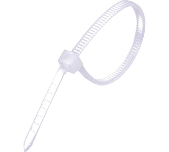 Изображение товара Нейлоновая стяжка хомут ExeGate CV66-250x4.8W нейлон 6.6, 250x4.8 мм, неоткрывающаяся, halogen free, -40...+85C, белая, 100 шт. 292902