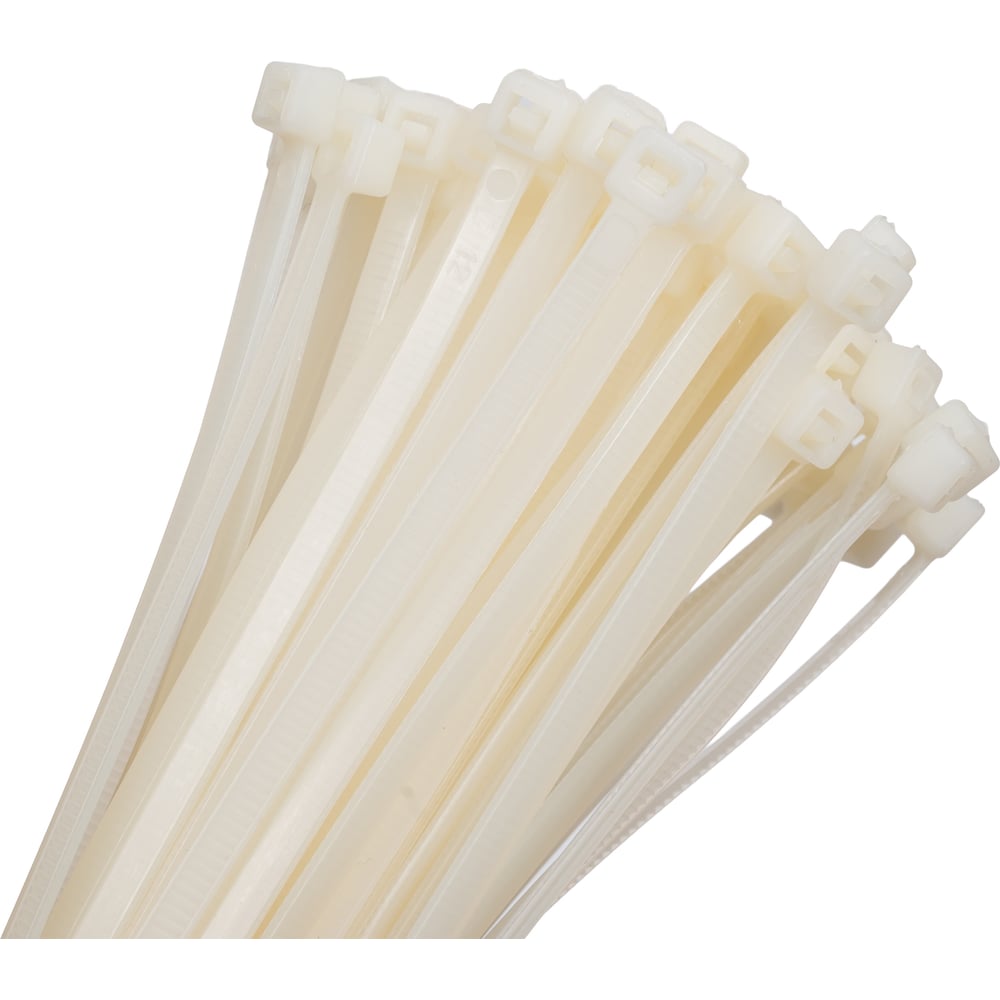 Изображение товара Нейлоновая стяжка хомут ExeGate CV66-200x3.6W 200 мм белая, 100 шт