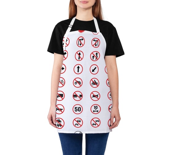 Изображение товара Кухонный фартук JOYARTY Дорожные знаки, универсальный размер для женщин и мужчин ap_378826