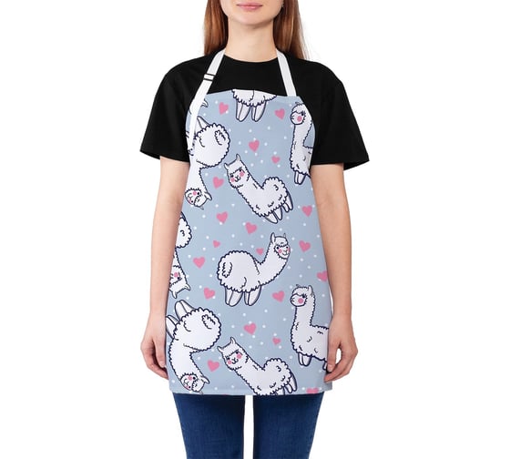 Изображение товара Кухонный фартук JOYARTY Милые альпаки, универсальный размер для женщин и мужчин ap_378862