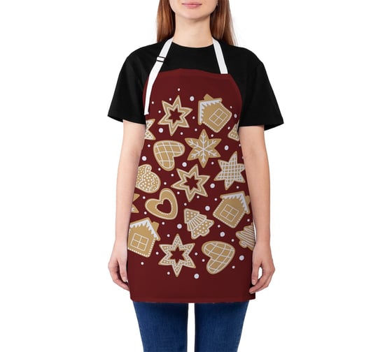 Изображение товара Кухонный фартук JOYARTY Праздничные печенья, универсальный размер для женщин и мужчин ap_380809