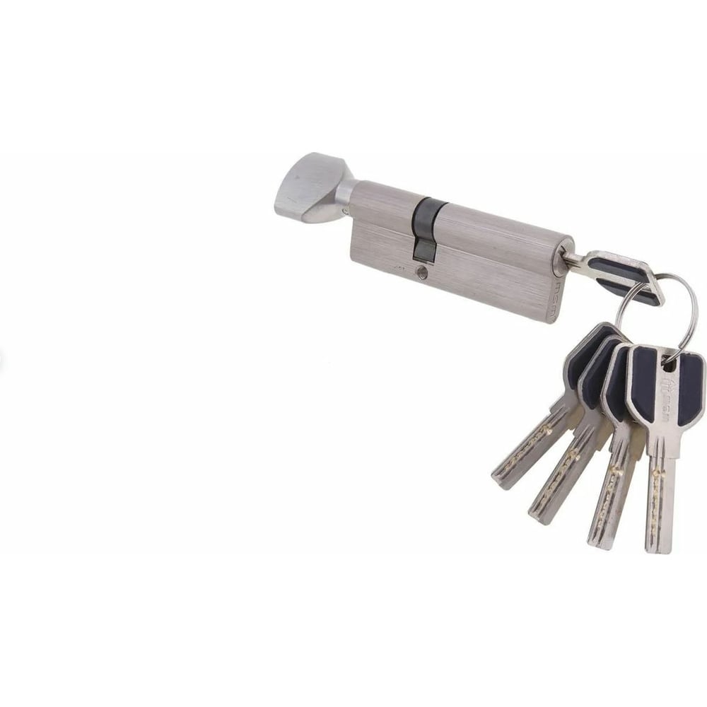 Изображение товара Ключевой цилиндр MSM 55+45 мм, матовый никель, двухсторонний, надежный