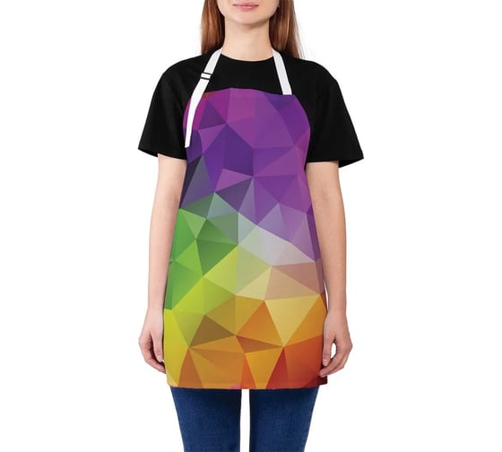 Изображение товара Кухонный фартук JOYARTY Радужный рельеф, универсальный размер для женщин и мужчин ap_12450