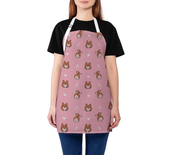 Изображение товара Кухонный фартук JOYARTY Смешные корги, универсальный размер для женщин и мужчин ap_385252