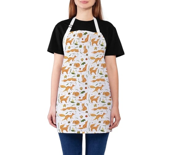 Изображение товара Кухонный фартук JOYARTY Рыжая лисичка, универсальный размер для женщин и мужчин ap_79744