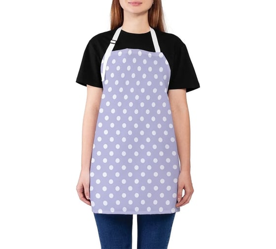 Изображение товара Кухонный фартук JOYARTY Лавандовый горошек, универсальный размер для женщин и мужчин ap_16389