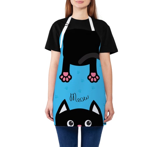Изображение товара Кухонный фартук JOYARTY Котя мурлыка, универсальный размер для женщин и мужчин ap_52750