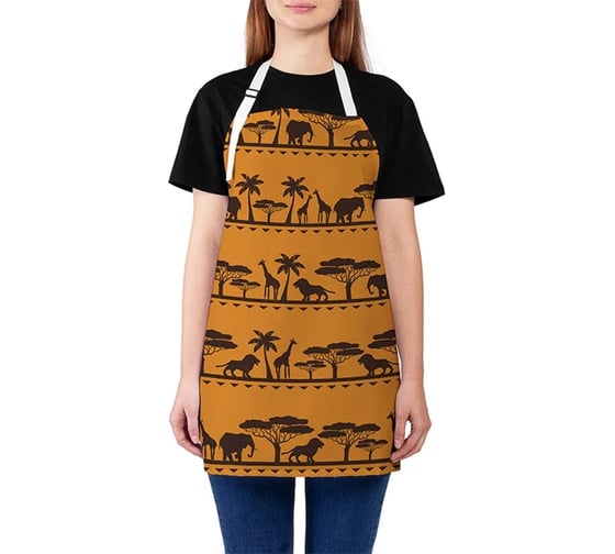 Изображение товара Кухонный фартук JOYARTY Африканская саванна, универсальный размер для женщин и мужчин ap_414020