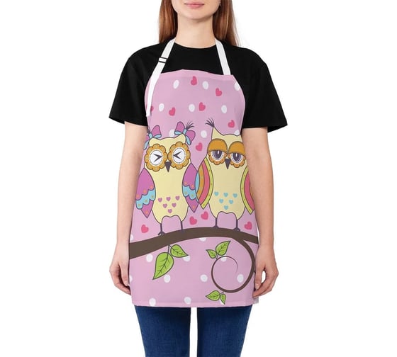 Изображение товара Кухонный фартук JOYARTY Совиная усталость, универсальный размер для женщин и мужчин ap_10800