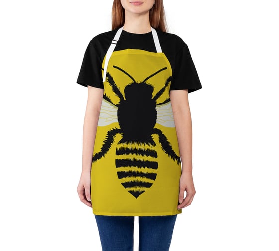 Изображение товара Кухонный фартук JOYARTY Силуэт пчелы, универсальный размер для женщин и мужчин ap_52842