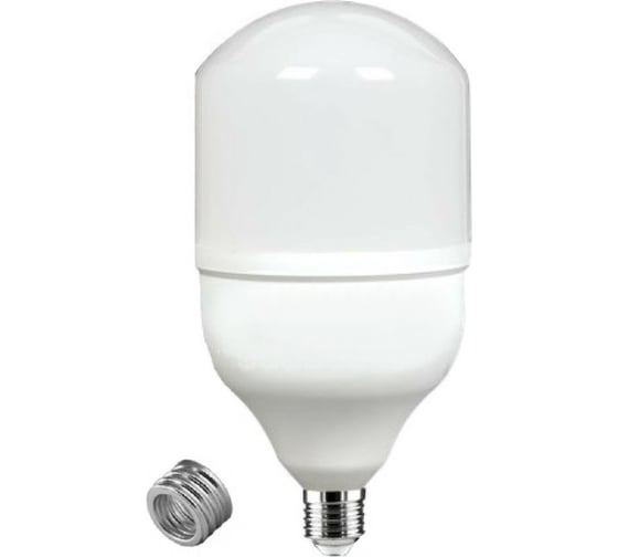 Изображение товара Светодиодная лампа высокой мощности Сириус А HP 40W 6500K 2800Лм E27 (+переходник на Е40) HP-40W-65K