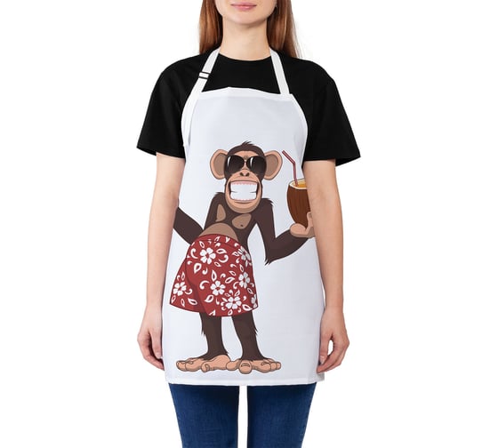 Изображение товара Кухонный фартук JOYARTY Умение отдохнуть, универсальный размер для женщин и мужчин ap_9545
