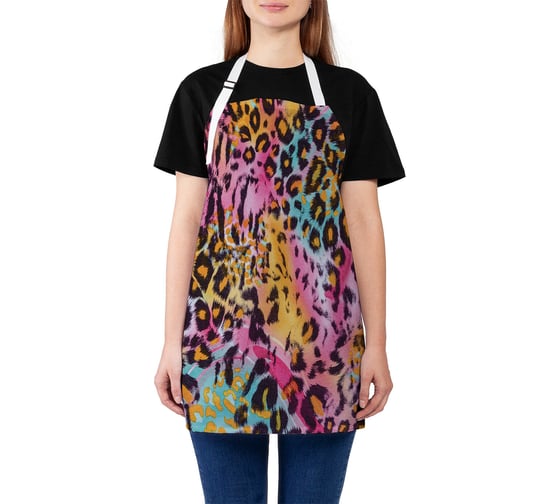 Изображение товара Кухонный фартук JOYARTY Яркий леопард, универсальный размер для женщин и мужчин ap_55705