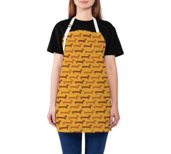 Изображение товара Кухонный фартук JOYARTY Длинные таксы, универсальный размер для женщин и мужчин ap_77617