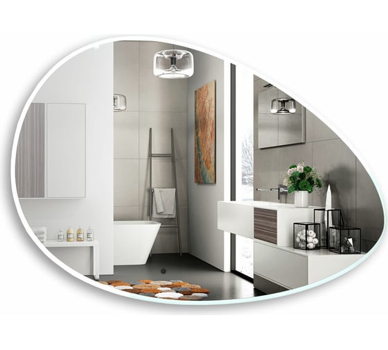 Изображение товара Зеркало Azario OMEGA 920x600 мм, бесконтактный сенсор LED-00002556 00077205