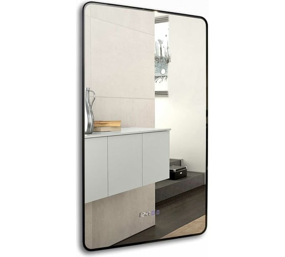 Изображение товара Зеркало Azario INCANTO-3 600x1000 мм, часы, подогрев, сенсорный выключатель LED-00002537 00077066