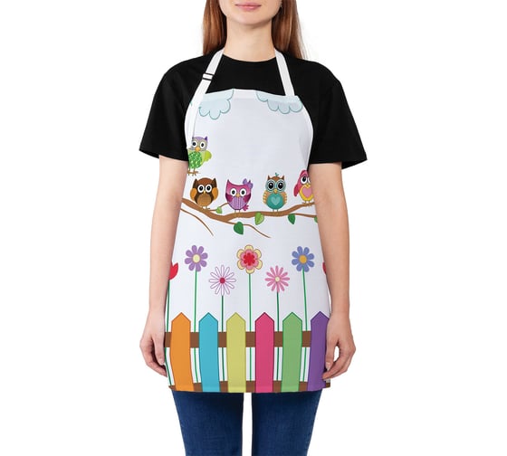 Изображение товара Кухонный фартук JOYARTY Веселые совы, универсальный размер для женщин и мужчин ap_10808