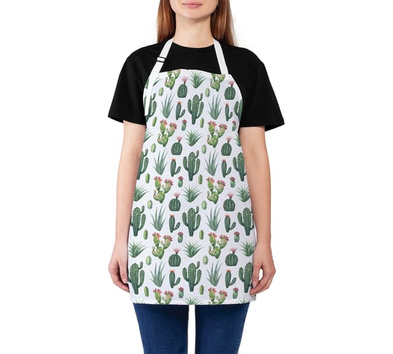 Изображение товара Кухонный фартук JOYARTY Кактусный рай, универсальный размер для женщин и мужчин ap_122817