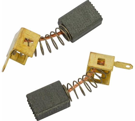 Изображение товара Комплект угольных щеток для электроинструмента Интерскол (пружина, пятак-уши), 6x9х12 мм, 2 шт COFRA SDI-34630