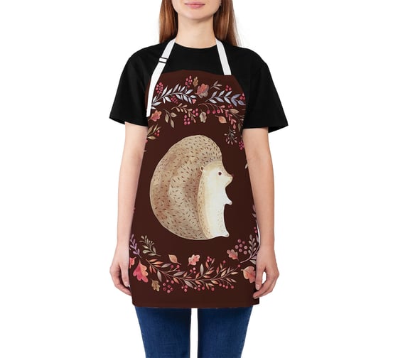 Изображение товара Кухонный фартук JOYARTY Милашка еж, универсальный размер для женщин и мужчин ap_67699
