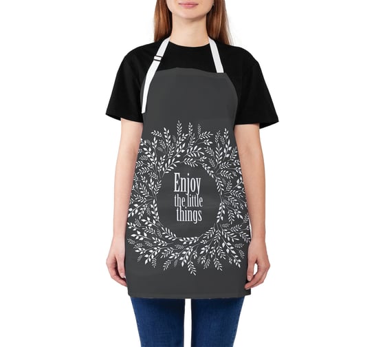 Изображение товара Кухонный фартук JOYARTY Счастье в мелочах, универсальный размер для женщин и мужчин ap_67466