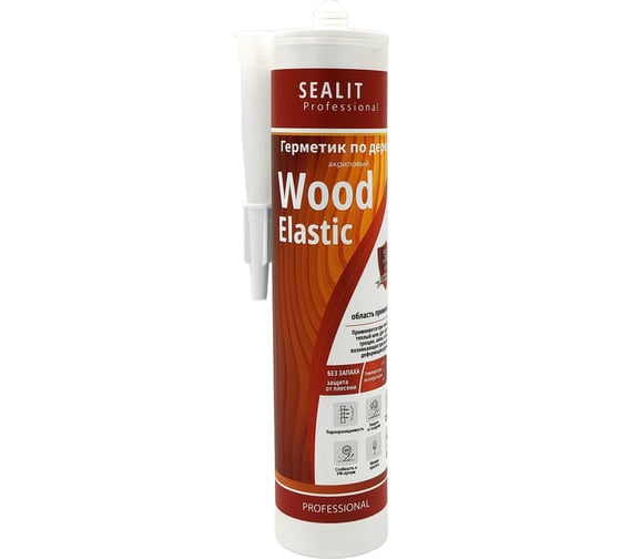 Изображение товара Акриловый герметик для дерева Sealit Wood Elastic 280 мл, бук 136067