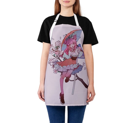 Изображение товара Кухонный фартук JOYARTY Романтичная девушка, универсальный размер для женщин и мужчин ap_420020