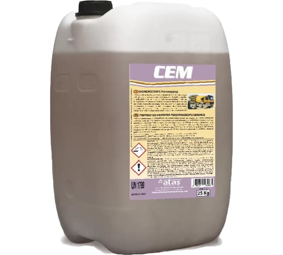 Изображение товара Средство для удаления цементных загрязнений Atas (концентрат)"CEM", 10 кг . А842