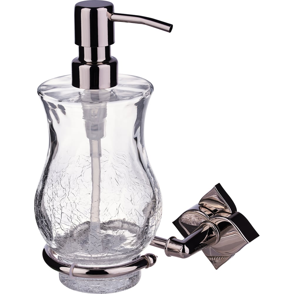 Изображение товара Настенный дозатор жидкого мыла Moroshka Grande 928-107-01 стекло никель