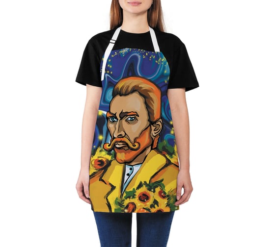 Изображение товара Кухонный фартук JOYARTY Просто ван гог, универсальный размер для женщин и мужчин ap_142562