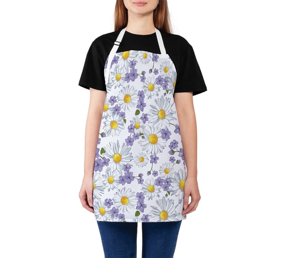 Изображение товара Кухонный фартук JOYARTY Цветочный узор, универсальный размер для женщин и мужчин ap_18370