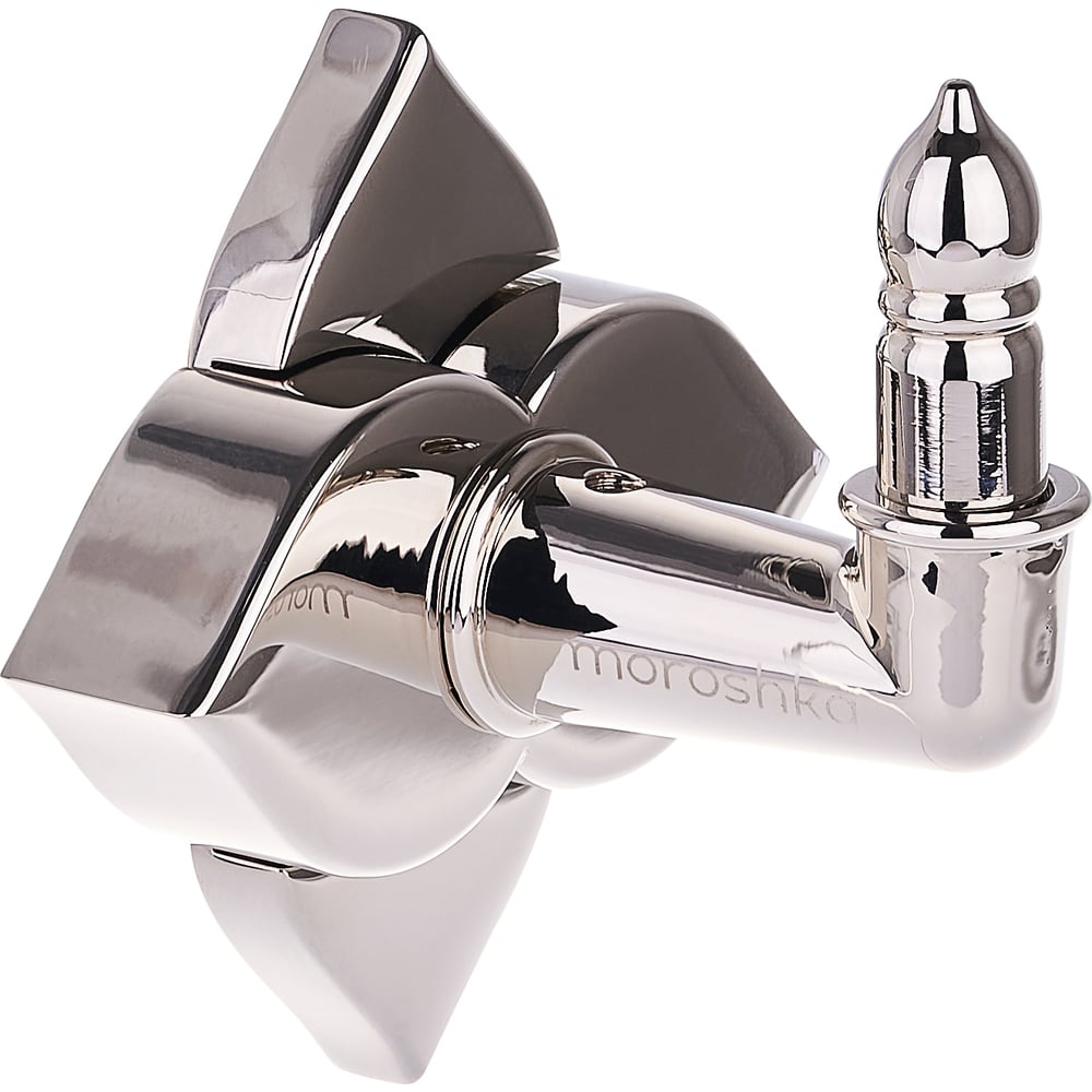 Изображение товара Крючок Moroshka Grande одинарный 928-110-01 никель глянцевое покрытие