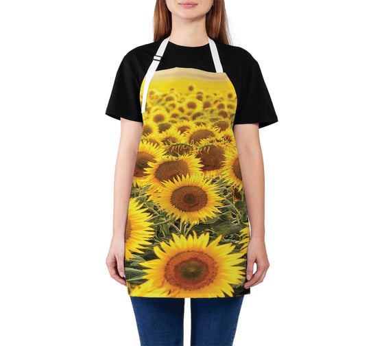 Изображение товара Кухонный фартук JOYARTY Поле подсолнухов, универсальный размер для женщин и мужчин ap_105983