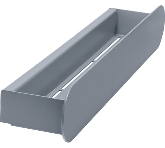 Изображение товара Полка для ванной комнаты GreenWeen OMEGA 500 мм, нержавеющая сталь, серая GW-OMEGA-NERZH-500-G