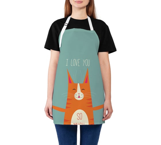 Изображение товара Кухонный фартук JOYARTY Любовь без границ, универсальный размер для женщин и мужчин ap_91995