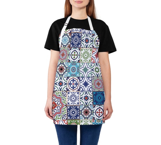 Изображение товара Кухонный фартук JOYARTY Цветочные вибрации, универсальный размер для женщин и мужчин ap_7526