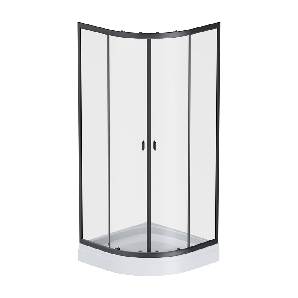 Изображение товара Душевое ограждение AM.PM X-Joy Twin Slide без поддона 80x80 профиль черный