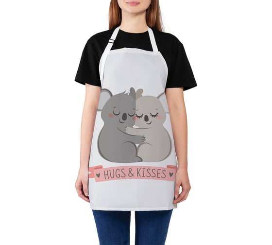 Изображение товара Кухонный фартук JOYARTY Объятья и поцелуи, универсальный размер для женщин и мужчин ap_91993