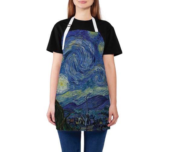Изображение товара Кухонный фартук JOYARTY Звездная ночь, универсальный размер для женщин и мужчин ap_7906