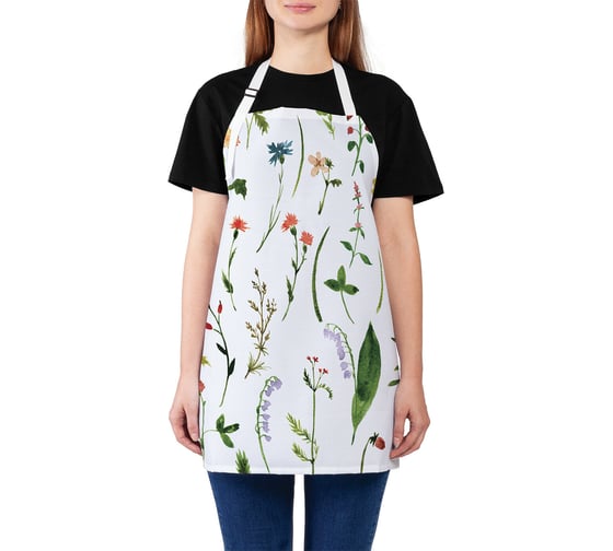 Изображение товара Кухонный фартук JOYARTY Редкие цветы, универсальный размер для женщин и мужчин ap_14556